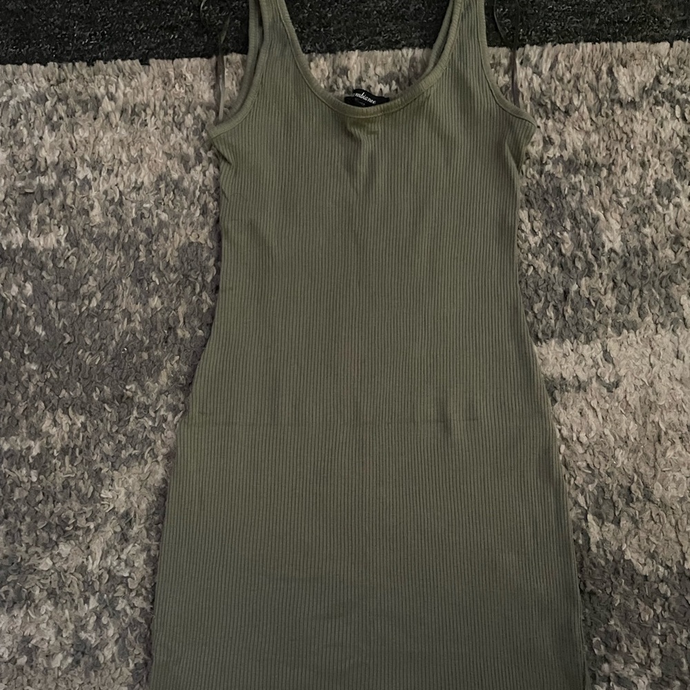 army green bodycon dress